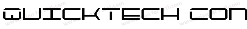 QuickTech Condensed Italic字体转换